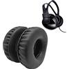 WHIYO Cuscinetti auricolari di ricambio in pelle memory foam per cuffie Philips SHP1900 SHM1900, colore nero