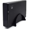 Ewent EW7051 Box Case Esterno per Disco Rigido HD 3.5 SATA Porta USB 2.0 Compatibile con Sistemi Operativi Windows e Mac, con Alimentazione 12V 2A, Nero