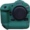 ZORSOME Custodia protettiva per fotocamera Canon EOS R3, in gomma siliconica, custodia protettiva per Canon EOS R3, verde