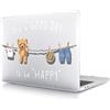 HLAAJJX Custodia per Macbook 12 pollici 2017 2016 2015 Pubblicazione Modello A1534 con display Retina, Copertina Rigida in Plastica Protettiva, Stendibiancheria