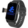 VCYEX Orologio Salvavita Per Anziani, Intelligente Con Rilevamento Delle Cadute Bracciale Sos Anziani Salvavita, Con Localizzazione GPS, Adatto A Persone Con DemenzaBlack,1.25 * 0.57 * 2.22inch