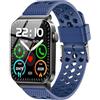 Blueshaweu Cinturino compatibile con Uaue T50S 1,85, morbido sport in silicone classico, ricambio per smartwatch uaue/VKROBAG/Doner ton T50s