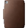 NOMAD Modern Leather Folio | per iPad Pro | Custodia in vera pelle con cornice in fibra di vetro | adatta per iPad Pro 11 M4 (2024) | Marrone