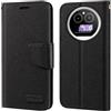 Shantime Custodia Portafoglio Flip in Tessuto Oxford Compatibile con IIIF150 Action A5 Pro, Cover Protettiva Magnetica con Slot Carte e Supporto(Nero)