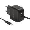Qoltec AC Adapter | 17 W | 5 V | 3,4 A | USB+ USB Typ C
