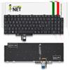 new net - Tastiera Compatibile con dell Latitude 5520, 5521, 5530, 5531, 5540, 3540 [Senza Frame - Colore Tasti Nero - Retroilluminata - Layout ITA]