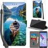 Haninsuze Cover per Honor 9 Lite Custodia Cover Pelle Libro Portafoglio con Porta Carte Magnetica Protezione Antiurto Cuoio Flip Case Custodia Cover per Honor 9 Lite, barca