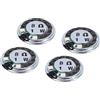 QUARKZMAN 8Ohm 1W 20mm Interno Magnete Altoparlante x 4pz Metallo Involucro per Casa Audio- Dispositivi Visivi [ Magnete, Metallo, Plastica ]