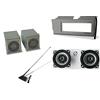 Generico Mascherina Autoradio Stereo Grigio - Casse Altoparlanti Grigio - Antenna Panda 141-141A prodotte dal 1986 al 2003 autoradio stereo audio adatta anche a Country Club Young 141 750 1000 KT60011G