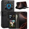 UOGNADGD Custodia in Pelle a Libretto Compatibile con Doogee Blade 20 Play 5G Portafoglio con Slot per Carte, Chiusura Magnetica, RFID Antiurto (Nero)