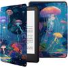 CAEITLRSO Custodia Per Kindle Voyage Cover Per Kindle Voyage (2014) Con Funzione Di Riattivazione Automatica Per Kindle Voyage Custodia Smart Cover In Pelle Pu - Medusa Del Giardino Di Haiti