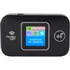 Cuifati Router WiFi Portatile 4G LTE, Hotspot di Rete Wireless Alimentato Tramite USB Ad Alta velocità da 300 Mbps, Fino a 10 Dispositivi, Router Hotspot Mobile Portatile per Esterni,