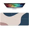Wehilion Tappetino per mouse da gaming, XXL, 900 x 400 x 4 mm, con bordi cuciti, antiscivolo, grande, multifunzione, con design a blocchi multicolore