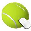 Nuhsuf Tappetino per Mouse Cool Tennis Ball - Base in Gomma Antiscivolo per Scrivania, Ufficio, Computer - Rotondo per Casa e Accessori da Scrivania