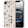 Guxira Cover Protettiva per iPhone 16e, Carino Floreale Design Custodia Antiurto Silicone Cover Antipolvere Protettiva Case per iPhone 16e - Vite Fiorita