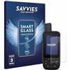 savvies 3 Pezzi Pellicola Protettiva Vetro per Garmin GPSMAP 67 Protezione Schermo, Lamina di Vetro, senza Bolle, Anti-Impronta, Anti Graffio
