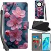 PHINIENLAND Cover per Honor X9A 5G / X40 5G PU Pelle Custodia Flip Fiori