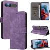 MOJIA Cover per Sony Xperia 10 VII, Custodia Flip Portafoglio per Telefono con Supporto e Slot per Schede, PU Custodia Con Funzione Antifurto RFID. Viola