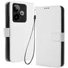 RonRun RonRon Cover Realme GT 7 Libro, Flip Custodia Portafoglioin Pelle, Antiurto case per Realme GT 7, bianca