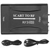 LIYJTK Adattatore video da SCART a RF per convertitore di uscita RF 67,25 Mhz/61,25 Mhz Convertitore audio video da Scart a HDMI