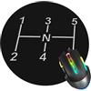 ZUIDSYI Tappetino per mouse con macchina da corsa, tappetino per mouse per scrivania, bordo cucito, con base in gomma antiscivolo, tappetino per mouse da gioco per computer portatile, casa, ufficio