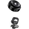 THLMT Base magnetica compatibile con Insta360 Go Ultra, adattatore per treppiede a sgancio rapido per videocamera sportiva, supporto per videocamera, piastra posteriore stabilizzatrice (Con ventosa)