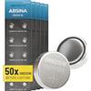 ABSINA 50x Batteria SR621SW orologio 1,55V ossido d'argento - SR621SW batteria orologio a tenuta stagna e lunga durata - batteria 364 orologio, SR621SW batterie orologi
