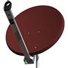 OFFEL Parabola Offset in alluminio Offel diametro 80 cm ideale per la ricezione dei segnali satellitari, colore Rosso