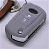 mt key Cover protettiva per custodia morbida Chiave per auto Land Rover Discovery 3 Range Rover LR3 Chiave pieghevole/Colore grigio