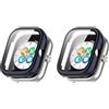 QINOUK Cover Rigida per Honor Choice Haylou Watch con Vetro Temperato, [2-Pack] Cover Protettiva Antigraffio Case Compatibile con Honor Choice Haylou Watch-Blu