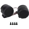 KIMISS Car Speaker, 2Pcs 12V 500W Car Round Super Power Speaker Tweeter Altoparlante (nero)