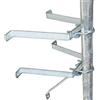 Premium X PremiumX SAT - Supporto da parete - Spaziatore da parete distanza dalla parete per ingrasso fino a Ø 60 mm in acciaio zincato | lunghezza a scelta