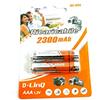 Linq 2 BATTERIE RICARICABILI 2300 MAH MINI STILO PILE AAA 1,2V D-LINQ NI-MH2300