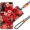 JEZSTHAI Cover Compatibile con Xiaomi Mi Note 10 Lite Custodia in Silicone TPU Morbido con Cordino/Laccio Tracolla Cellulare,Antiurto AntiGraffio Protettiva Bumper Case con Disegno Motivi,Cover*A03