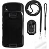 ESACMOT ESCAMOT [4 in 1] Custodia Compatibile con Zebra TC27 con Lanyard, Cinturino da Polso e Anello, Cover Anti-Caduta Kit da Viaggio Sicuro (set nero)