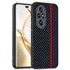 GIOPUEY Cover Compatibile con Honor 200 PRO, Pelle PU + PC Rigido Custodia, Speciale Struttura in Pelle Case，Anti-Impronta, AntiGraffio - Black/Red