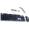 YROHGKPN Combinazione di Tastiere Meccaniche E Mouse Con 104 Tasti E Cavo USB Con Retroilluminazione A 3 Colori Per Giochi E Uso Ufficio. Cavo USB Tastiere Mouse Pacchetto