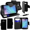 ebestStar - Cover Compatibile con Samsung J1 Galaxy SM-J100F (2015) Custodia Portafoglio Pelle PU Protezione Libro Flip + Mini Penna, Nero [Apparecchio: 129 x 68.2 x 8.9mm, 4.3'']