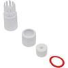 YSJJZRL 4 Pz/Set RJ45 Coperchio Tappo Connettore Impermeabile per Telecamera IP di Rete Esterna CCTV Cavo a Spirale (10 set,Bianco)