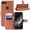 Fertuo Cover Alcatel 1S 2019, Custodia Portafoglio Cover a Libro in Pelle Flip Case con Silicone Bumper, Fibbia Magnetica, Porta Carte, Kickstand, per Alcatel 1S 2019 Smartphone, Marrone