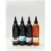 ink-j ricarica cartucce per Canon-Epson-Hp-Brother,inchiostro indelebile dye 4 flaconcini smart da 250 ml. 4 colori, non sbiadisce resistente all' acqua e alla luce,