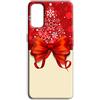 Mixroom - Cover Custodia Back Case In TPU Silicone Morbida Per Motorola Moto G84 5G Fantasia Fiocco E Albero Di Natalizie U869