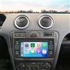 Surakey 4+64G Autoradio per Ford Fusion 2005-2009 con Carplay Android Auto, 7 pollici Touchscreen Lettore Ricevitore Multimediale Digitale con Bluetooth WiFi FM SWC Mirror Link Schermo diviso