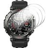 GIOPUEY Pellicola Protettiva per Amazfit T-Rex Ultra, [4 Pezzi] Vetro temperato Schermo Protezione Pellicola [Copertura Completa] [Anti-graffio] - Trasparente