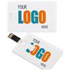 JBOS Chiavetta USB personalizzata da 4 GB, confezione da 25, unità USB a forma di carta di credito Stampa da 4 GB con il tuo logo Chiavette USB personalizzate come favoriti promozionali, marchio reso