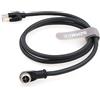 SZRMCC M12 8 Pin X-Coded Maschio Angolo Retto a RJ45 Cavo Ethernet Cat7e Gigabit Schermato Cavo di rete impermeabile per Basler GigE Cognex in-Sight Sensori industriali di visione (1M,Nero)