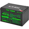 ANFEL Batteria Lead Acid AGM 12V 14Ah al Piombo Ricaricabile Pila Batteria Ermetica Batterie di Ricambio per Bici Scooter Trattorino Tosaerba Carrelli Golf Cars Carrozzina Tagliaerba