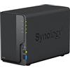 Synology DS223 2GB NAS 12TB (2X 6TB) WD Red+, Assemblato e testato con SE DSM installato
