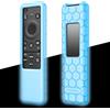 Fintie - Custodia per telecomando Samsung Solar Cell TM2560E TM2360E TM2360F TM2361F TM2361E BN59-01480A BN59-01455A BN59-01436A BN59-01432A, in silicone leggera, antiscivolo, antiurto, azzurro fluo