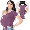 KeaBabies Fascia Porta Bebè D-Lite - Facile Da Trasportare, Fascia Porta Bebè Regolabile, Fascia Porta Bebè Da Neonato A Bambino, Porta Bebè Ad Anello, Fascia Portabebè Ad Anello (Dark Mauve)